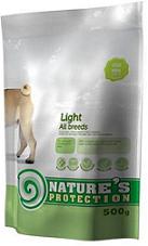 NATURES PROTECTION SP Dog Light nekoloringas suaugusių visų veislių šunų pašaras,500g x2